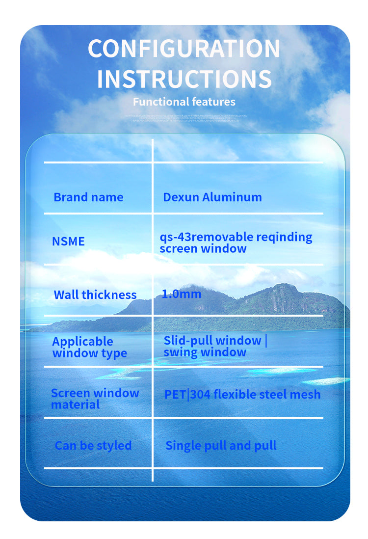 QS-43 removable rewinding screen window