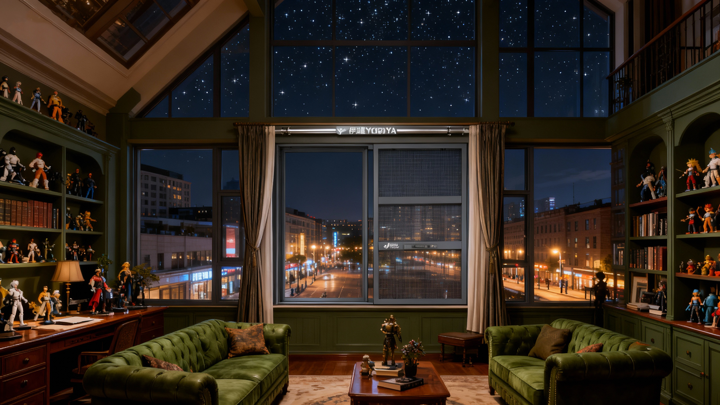 JS Extremely narrow three-push screen window