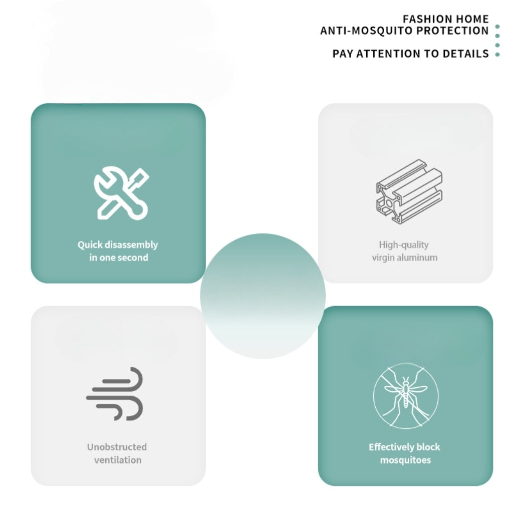 ZS-31 nail-free removable folding screen windoe/door