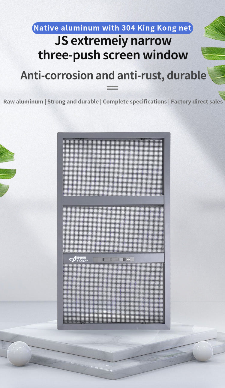 JS Extremely narrow three-push screen window