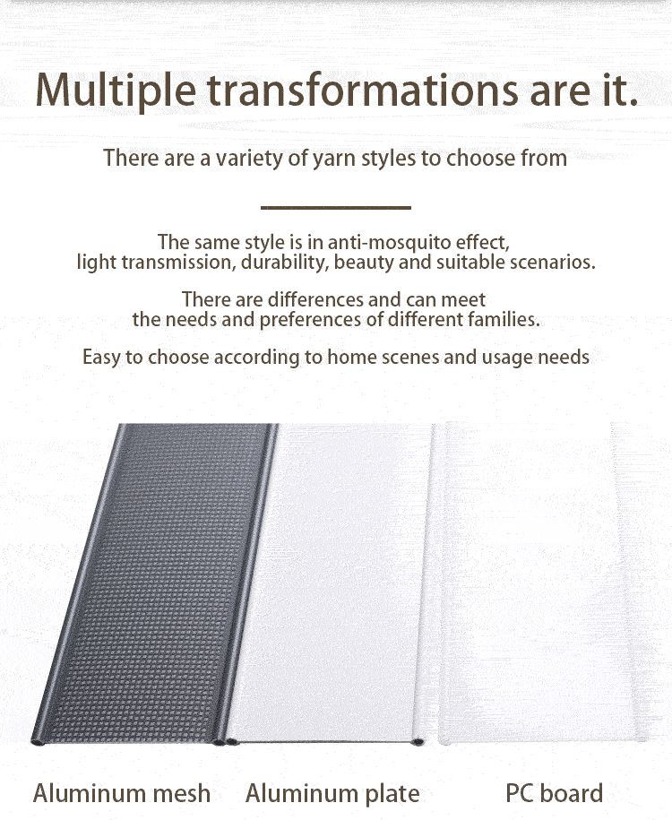 40flat mesh folding screen door series