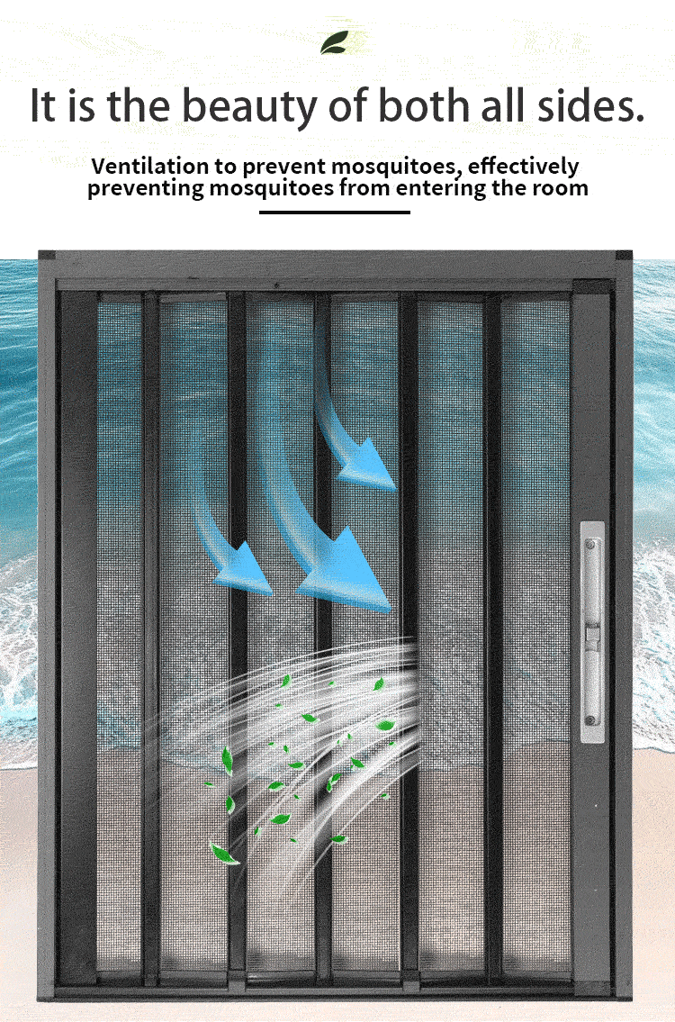 68V mesh folding screen door